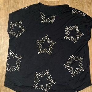 Buffalo David Bitton Black Star Print Tee